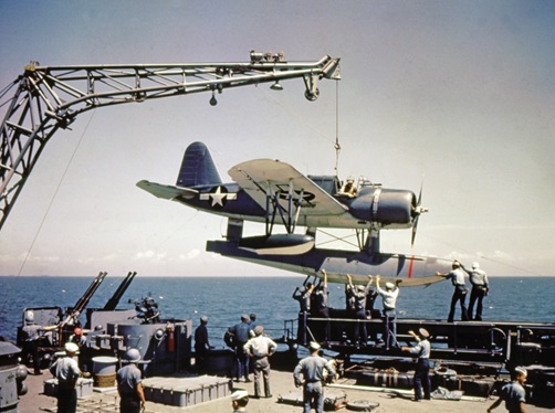 OS2U
“Kingfisher” scout float plane, WWII
